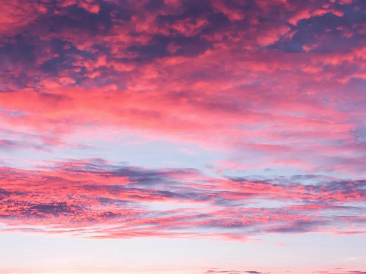 Red and purple clouds